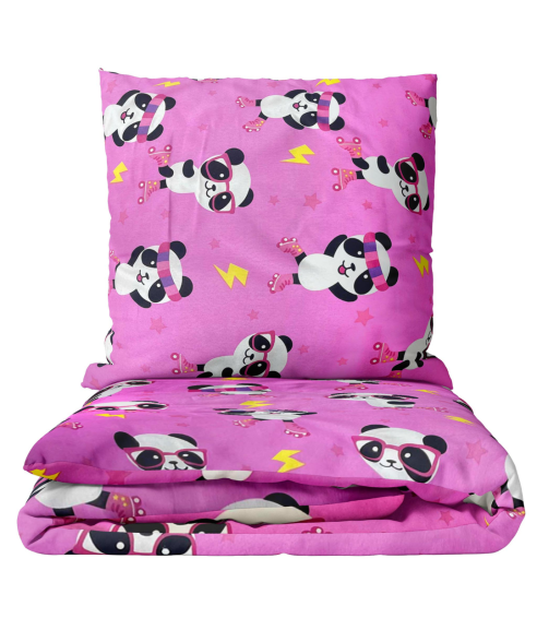 Barn sängkläder “Panda Pink”. Sängkläder barn