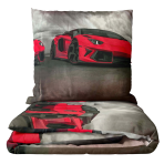 Barnbäddset “Sports Cars”. Mikrofiber sängkläder, 140x200 cm Barnbäddset “Sports Cars”. Mikrofiber sängkläder, 140x200 cm