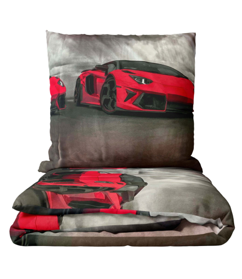 Barnbäddset “Sports Cars”. Sängkläder barn