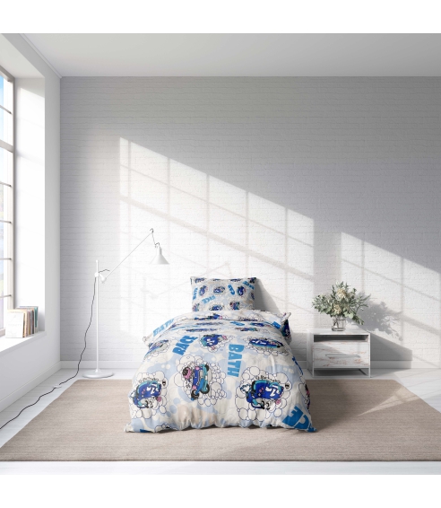 Vaikiškas patalynės komplektas „Bath blue”. Sängkläder barn