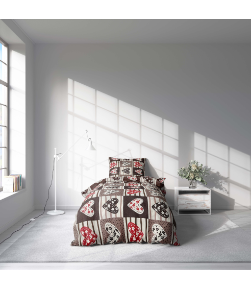 Patalynė kūdikiams „Brown love tiles”. Babysängkläder