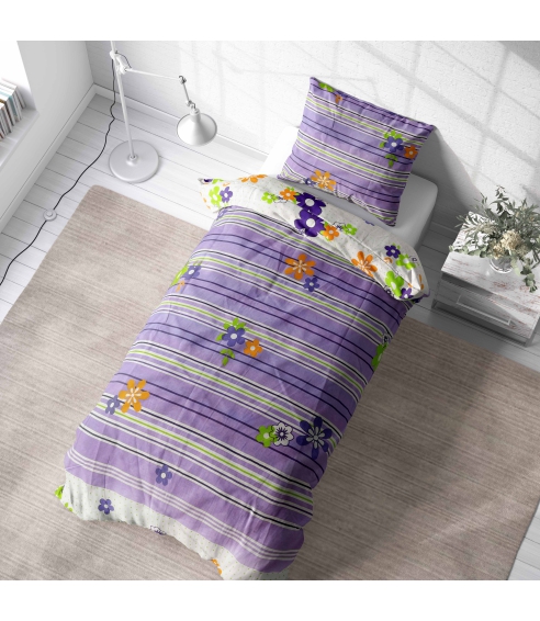 Patalynės komplektas „Flower Power“. Bomull sängkläder