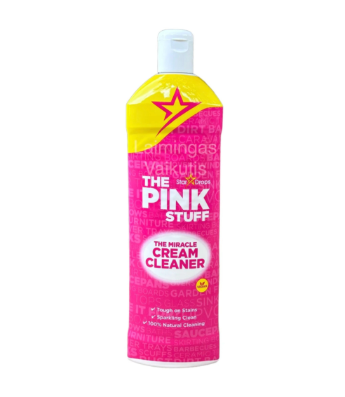 Rengöringskräm “Cream Cleaner The Pink Stuff”. Rengöringsmedel