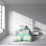 Enkel bäddset “Dreamy Lavender”. Mönstrade sängkläder, 140x200 cm Enkel bäddset “Dreamy Lavender”. Mönstrade sängkläder, 140x200 cm