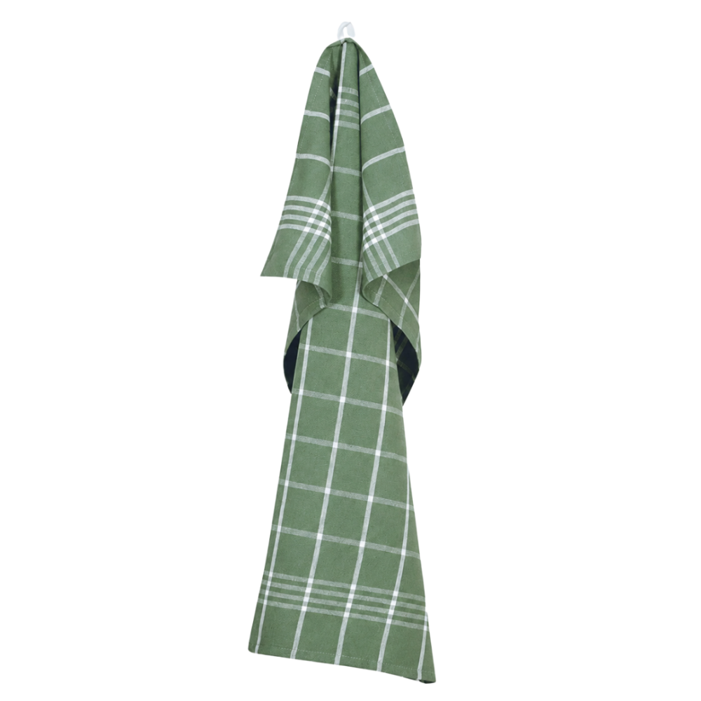 Kökshandduk „Farmhouse Kitchen Towel“. Kökshanddukar. Grön kökshandduk med klassiskt vitt rutmönster Kökshandduk „Farmhouse Kitchen Towel“. Kökshanddukar. Grön kökshandduk med klassiskt vitt rutmönster