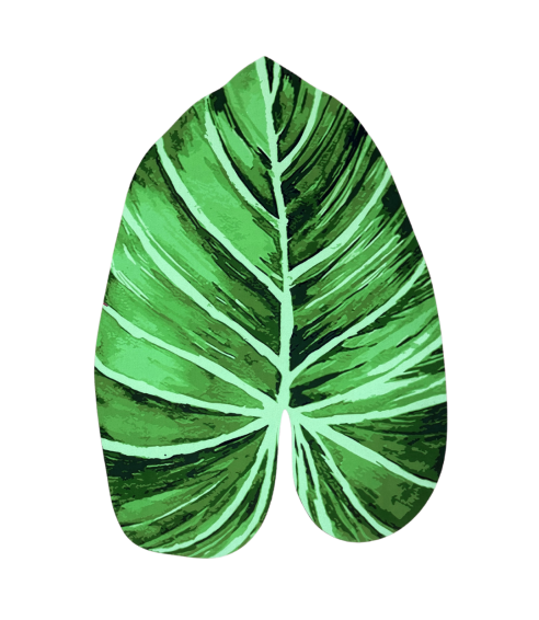 Badrumsmatta "Leaf mat". Badrumsmattor