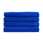 Badhandduk „Dark blue towel“, 50x100 cm, 70x140 cm. Klarblå enfärgad handduk med frottéstruktur