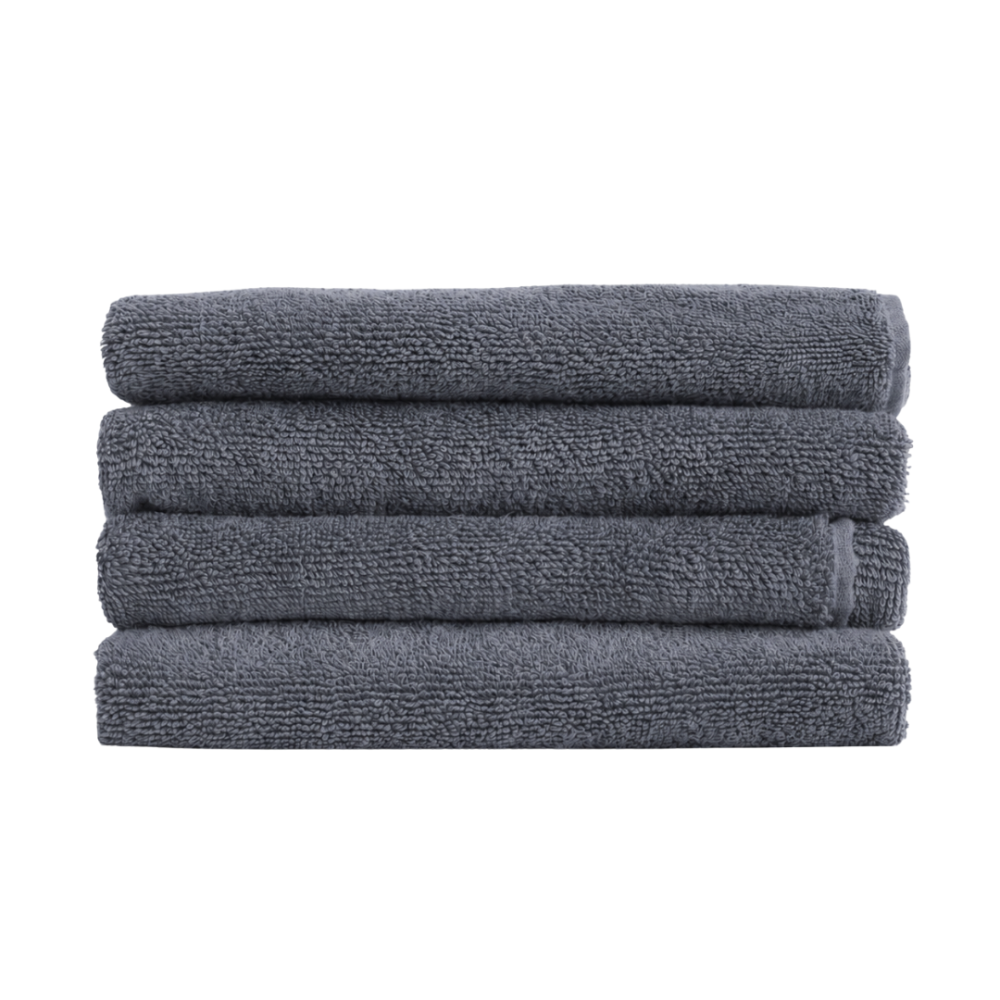 Badhandduk „Grey towel“, 50x100 cm, 70x140 cm. Mörkgrå enfärgad handduk med frottéstruktur Badhandduk „Grey towel“, 50x100 cm, 70x140 cm. Mörkgrå enfärgad handduk med frottéstruktur