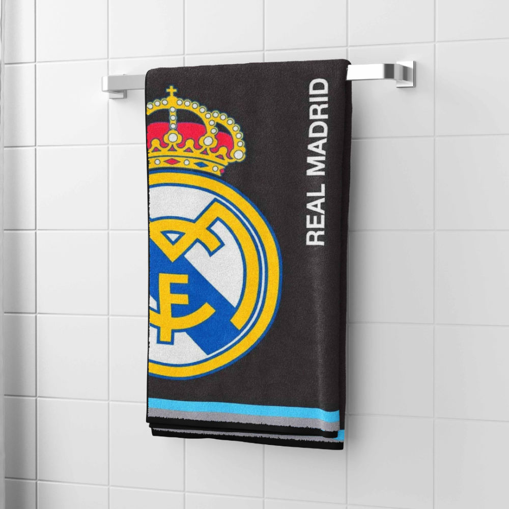 Badhandduk „Real Madrid black towel“, 70x140 cm Badhandduk „Real Madrid black towel“, 70x140 cm