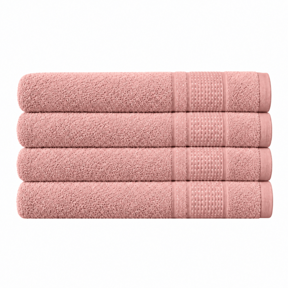 Badhandduk „Royal Coral towel“, 70x140 cm. Mjukt rosa badhandduk med ett subtilt präglat mönster. Badhandduk „Royal Coral towel“, 70x140 cm. Mjukt rosa badhandduk med ett subtilt präglat mönster.