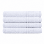 Badhandduk „Royal White towel“, 70x140 cm. Vit badhandduk med ett subtilt präglat strukturmönster. Badhandduk „Royal White towel“, 70x140 cm. Vit badhandduk med ett subtilt präglat strukturmönster.